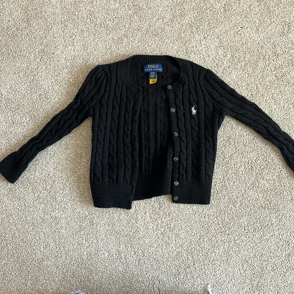 Black polo cardigan